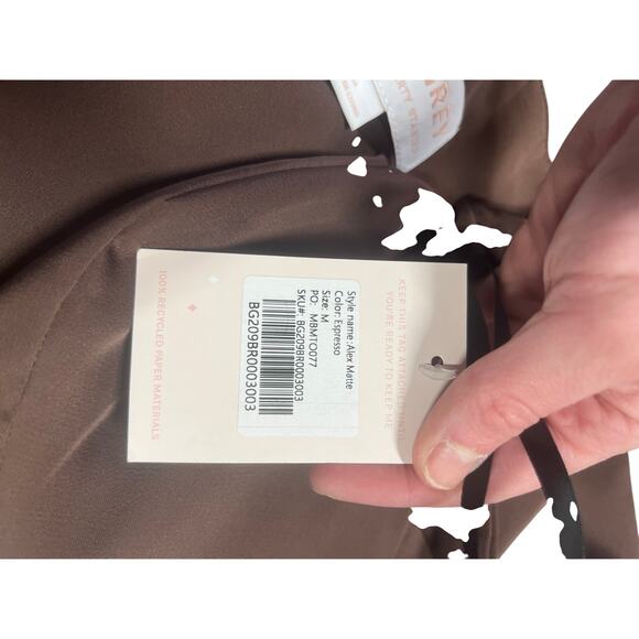 Birdy Grey Alex Matte Bridesmaid Dress – Espresso | Size M | NWT - Picture 6 of 10